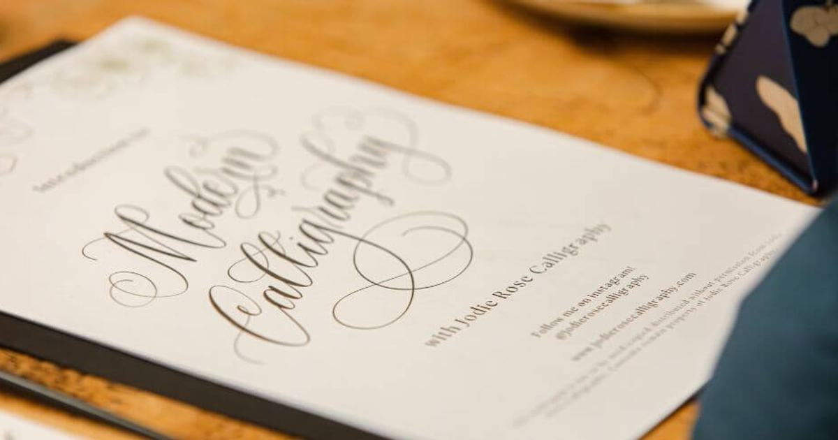 Modern Calligraphy for Beginners - Summer 2025 | Corn Exchange Newbury